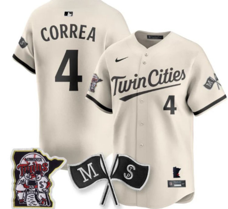 Carlos Corre 4 Minnesota Twins Baseball Jersey Vapor Patch Limited All Stitched