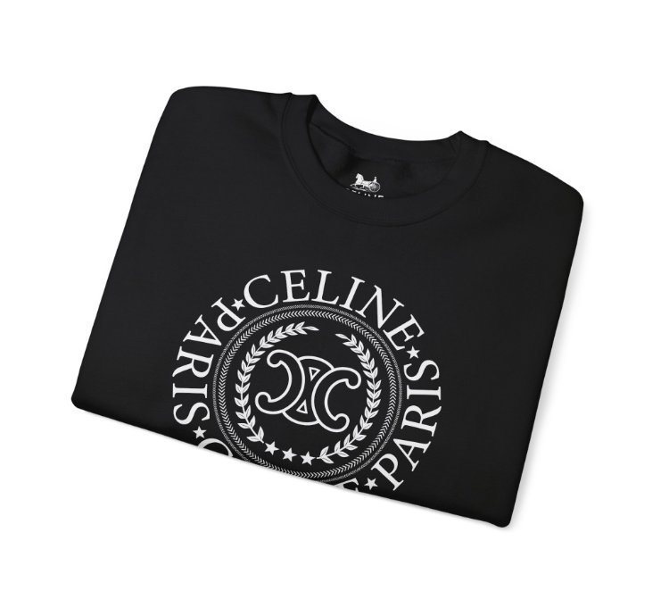 Celine University Black Sweatshirt - Size Usa