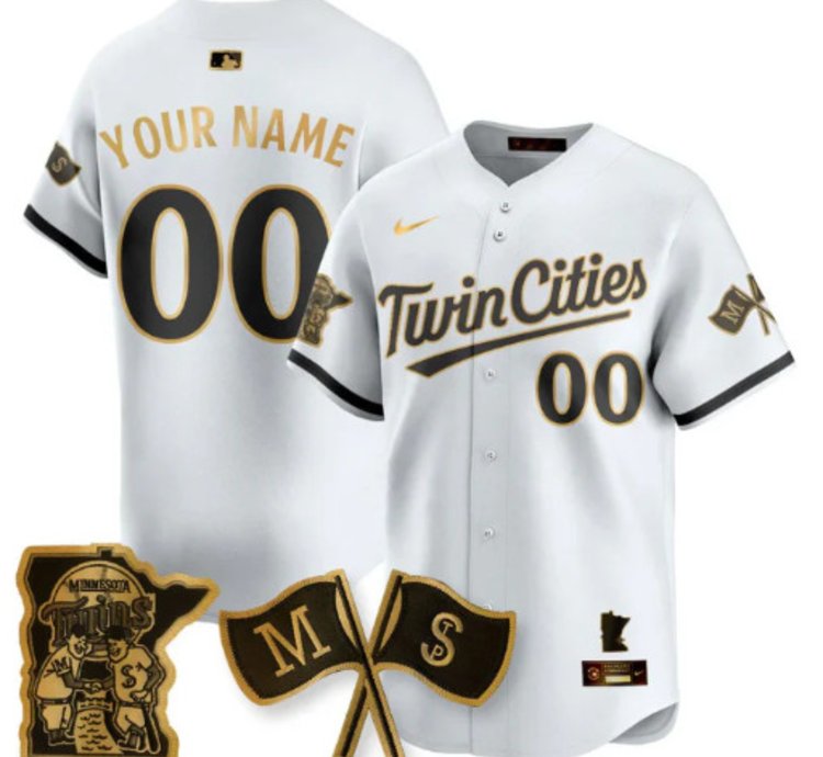 Custom Minnesota Twins Baseball Jersey Vapor Patch Limited All Stitched