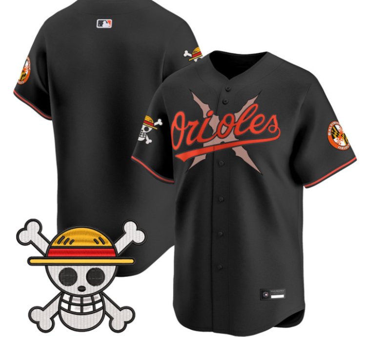 Team Jersey Blank Baltimore Orioles One Piece Premier Stitched Black
