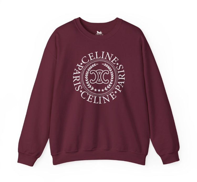 Celine University Maroon Sweatshirt - Size Usa