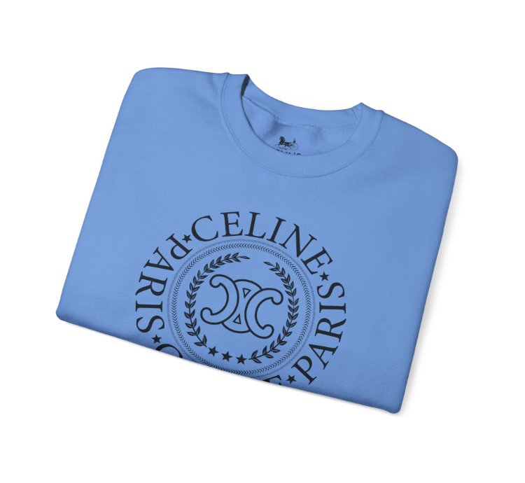 Celine University Carolina Blue Sweatshirt - Size Usa