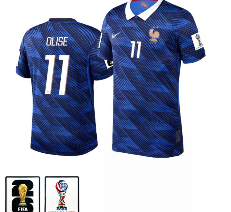 Michael Olise 2026 World Cup Soccer Jersey Home
