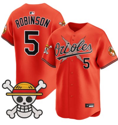 Brooks Robinson Jersey 5 Baltimore Orioles One Piece Premier Stitched Orange