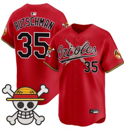 Adley Rutschman Jersey 35 Baltimore Orioles One Piece Premier Stitched Red