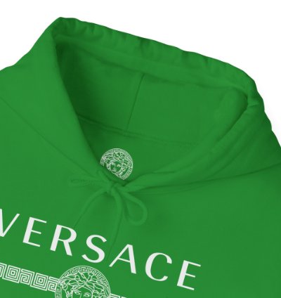 Versace Lineas Green Hoodie - Size Usa