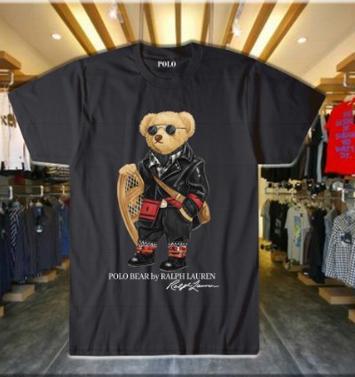 Polo Bear Streetstyle Hoodie Swag Bear Design Luxe Street Vibes Navy