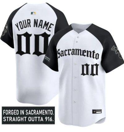 Custom Athletics Jersey Name Number Sacramento Gothic Edition Stitched Alter