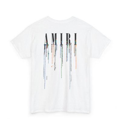 Amiri Paint Drip White T-shirt - Size Usa