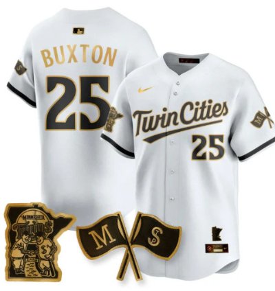 Byron Buxton 25 Minnesota Twins Baseball Jersey Vapor Patch Limited All Stitched