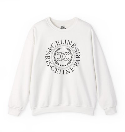 Celine University White Sweatshirt - Size Usa
