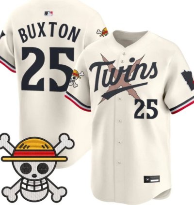 Byron Buxton 25 Minnesota Twins Baseball Jersey One Piece Premier Patch All Stitched