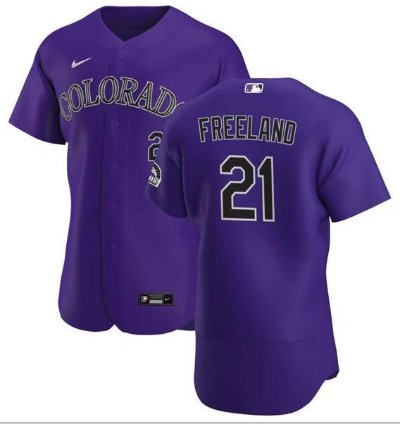 Kyle Freeland Jersey 21 Rockies Vapor Premier Limited All Stitched Purple