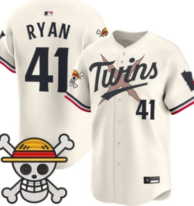 Joe Ryan 41 Minnesota Twins Baseball Jersey One Piece Premier Patch All Stitched