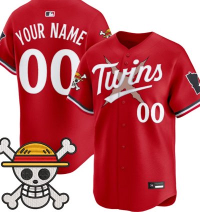 Custom Minnesota Twins Baseball Jersey One Piece Premier Patch All Stitched