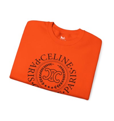 Celine University Orange Sweatshirt - Size Usa