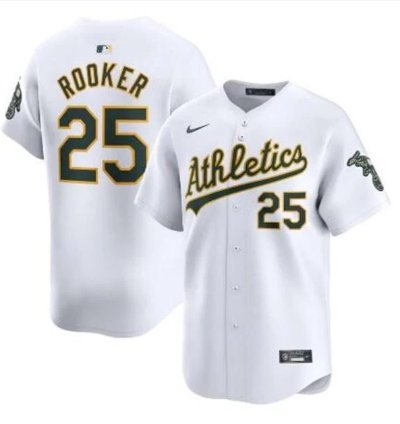 Brent Rooker Jersey 25 Athletics Vapor Premier Limited All Stitched White