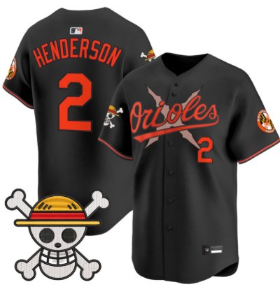 Gunnar Henderson Jersey 2 Baltimore Orioles One Piece Premier Stitched Black