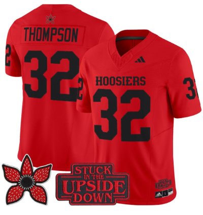 Anthony Thompson Jersey 32 Indiana Hoosiers Stranger Things Edition Stitched Red