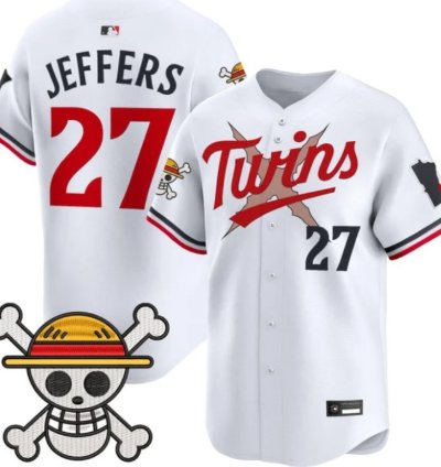 Ryan Jeffers 27 Minnesota Twins Baseball Jersey One Piece Premier Patch All Stitched