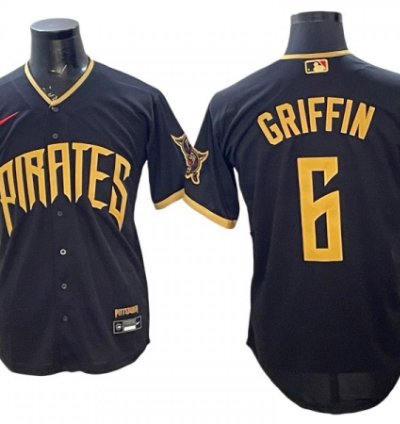 Pittsburgh Pirates 6 Konnor Griffin 2026 City Connect Limited Jersey - Black