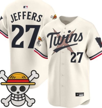 Ryan Jeffers 27 Minnesota Twins Baseball Jersey One Piece Premier Patch All Stitched