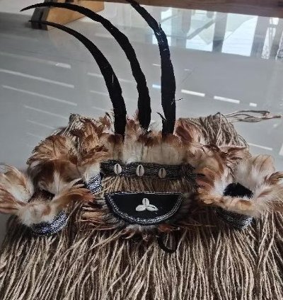 One Set Of Traditional Papuan Interior Costumes For Adults And Children For Dance And Carnival