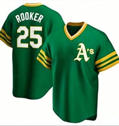Brent Rooker Jersey 25 Athletics Vapor Premier Limited All Stitched Green