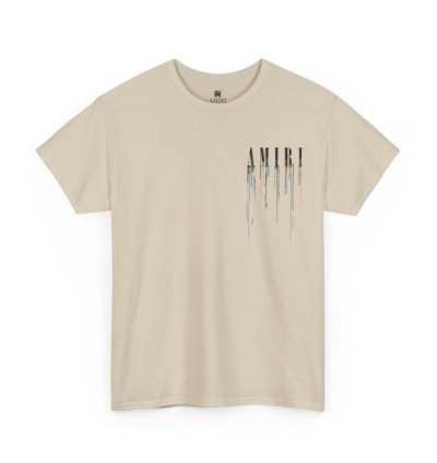 Amiri Paint Drip Sand T-shirt - Size Usa