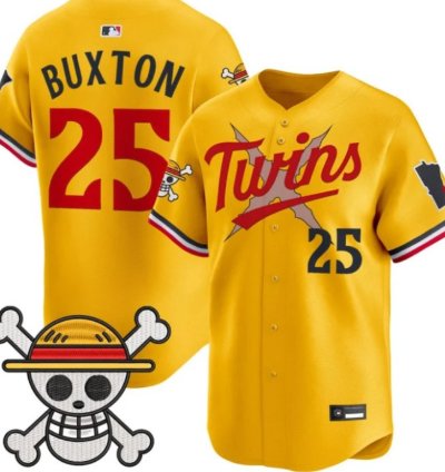 Byron Buxton 25 Minnesota Twins Baseball Jersey One Piece Premier Patch All Stitched