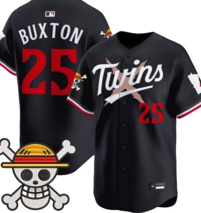 Byron Buxton 25 Minnesota Twins Baseball Jersey One Piece Premier Patch All Stitched