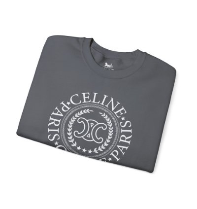 Celine University Charcoal Sweatshirt - Size Usa