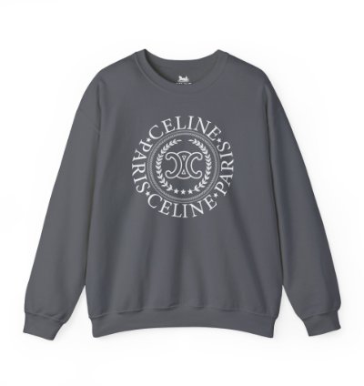 Celine University Charcoal Sweatshirt - Size Usa