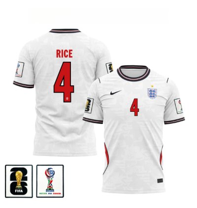 Declan Rice 2026 World Cup Soccer Jersey