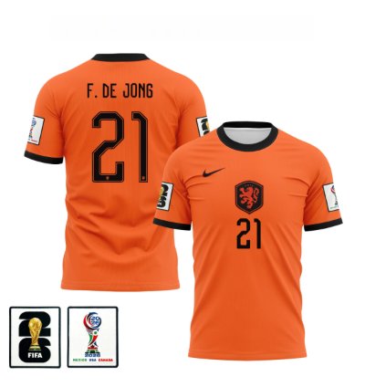 Frenkie De Jong 2026 World Cup Soccer Jersey