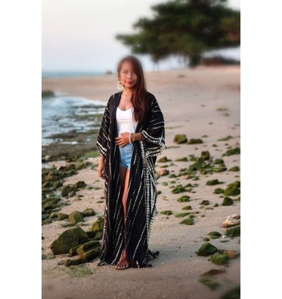 Handmade Style Tie Dye Kimono Elegant Layering Piece