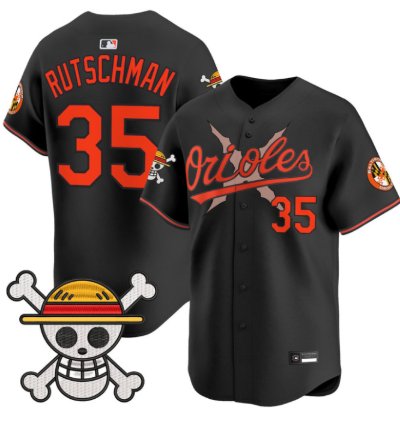 Adley Rutschman Jersey 35 Baltimore Orioles One Piece Premier Stitched Black