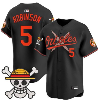 Brooks Robinson Jersey 5 Baltimore Orioles One Piece Premier Stitched Black