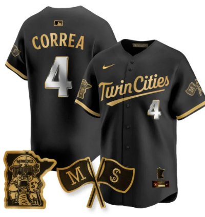 Carlos Corre 4 Minnesota Twins Baseball Jersey Vapor Patch Limited All Stitched