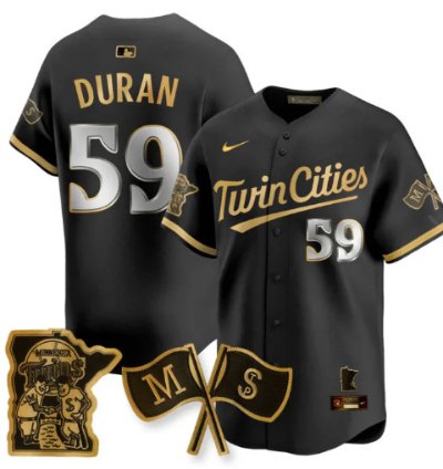 Jhoan Duran 59 Minnesota Twins Baseball Jersey Vapor Patch Limited All Stitched