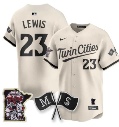 Royce Lewis 23 Minnesota Twins Baseball Jersey Vapor Patch Limited All Stitched