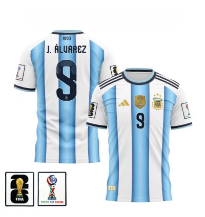 Julian Alvarez 2026 World Cup Soccer Jersey