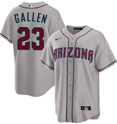Zac Gallen Jersey 23 Diamondbacks Vapor Premier Limited All Stitched Gray