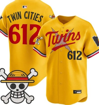 Twin Cities 612 Minnesota Twins Baseball Jersey One Piece Premier Patch All Stitched