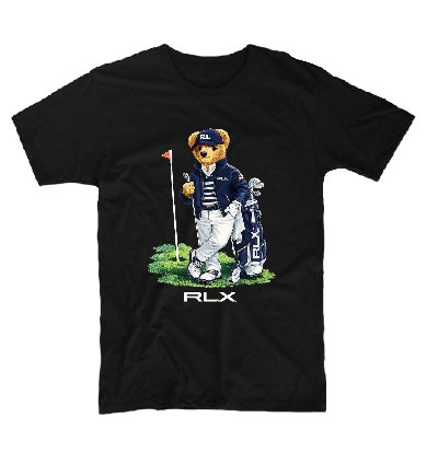 Polo Bear Golfer On The Green Shirt