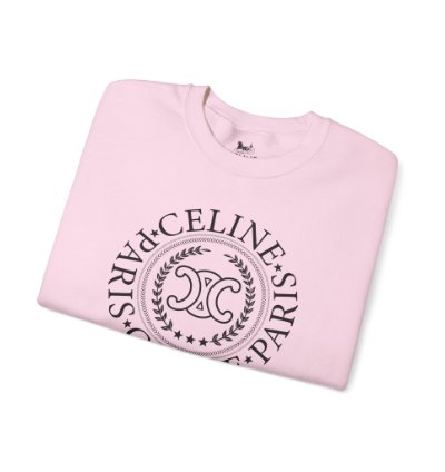 Celine University Light Pink Sweatshirt - Size Usa
