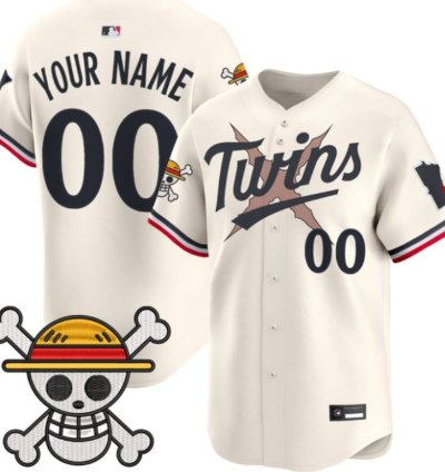 Custom Minnesota Twins Baseball Jersey One Piece Premier Patch All Stitched