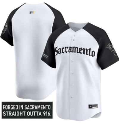 Team Jersey Blank Athletics Sacramento Gothic Edition Stitched Alter