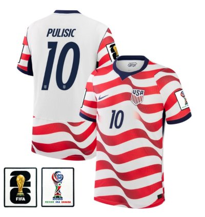 Christian Pulisic 2026 World Cup Soccer Jersey