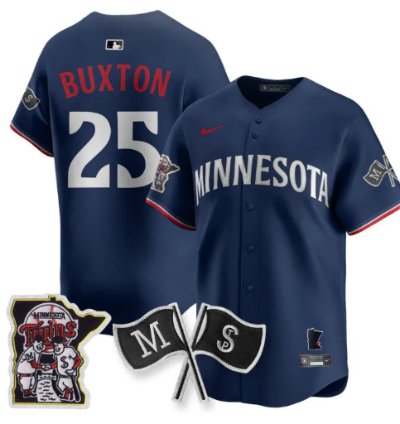 Byron Buxton 25 Minnesota Twins Baseball Jersey Vapor Patch Limited All Stitched